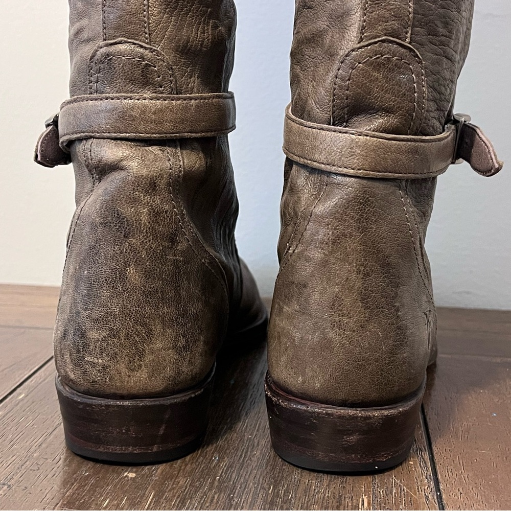 Frye Dorado Tall Grey Riding Boots Women’s size 9 Made in Spain - Picture 8 of 12